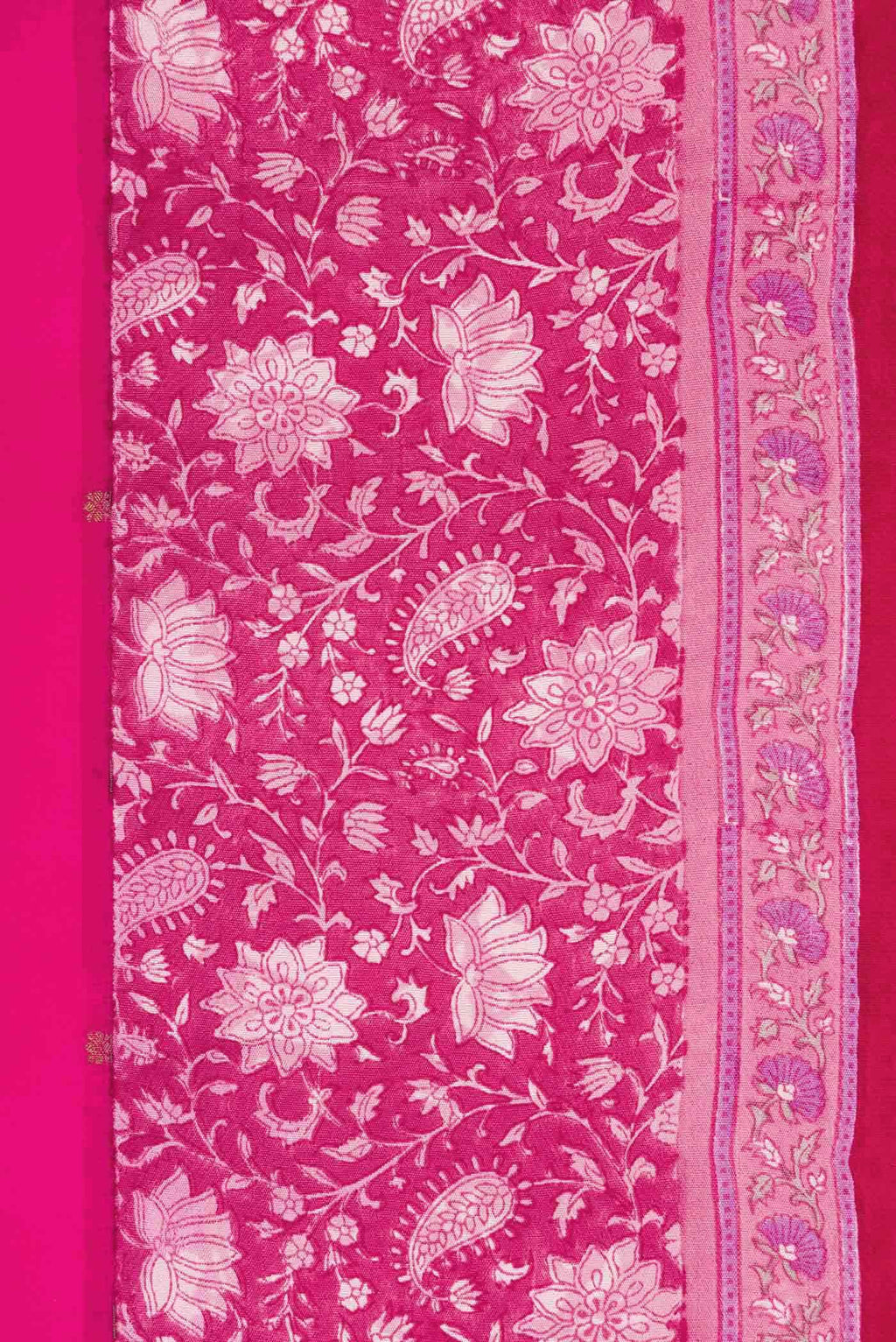 Pink Dual Tone Kanchipuram Silk Saree