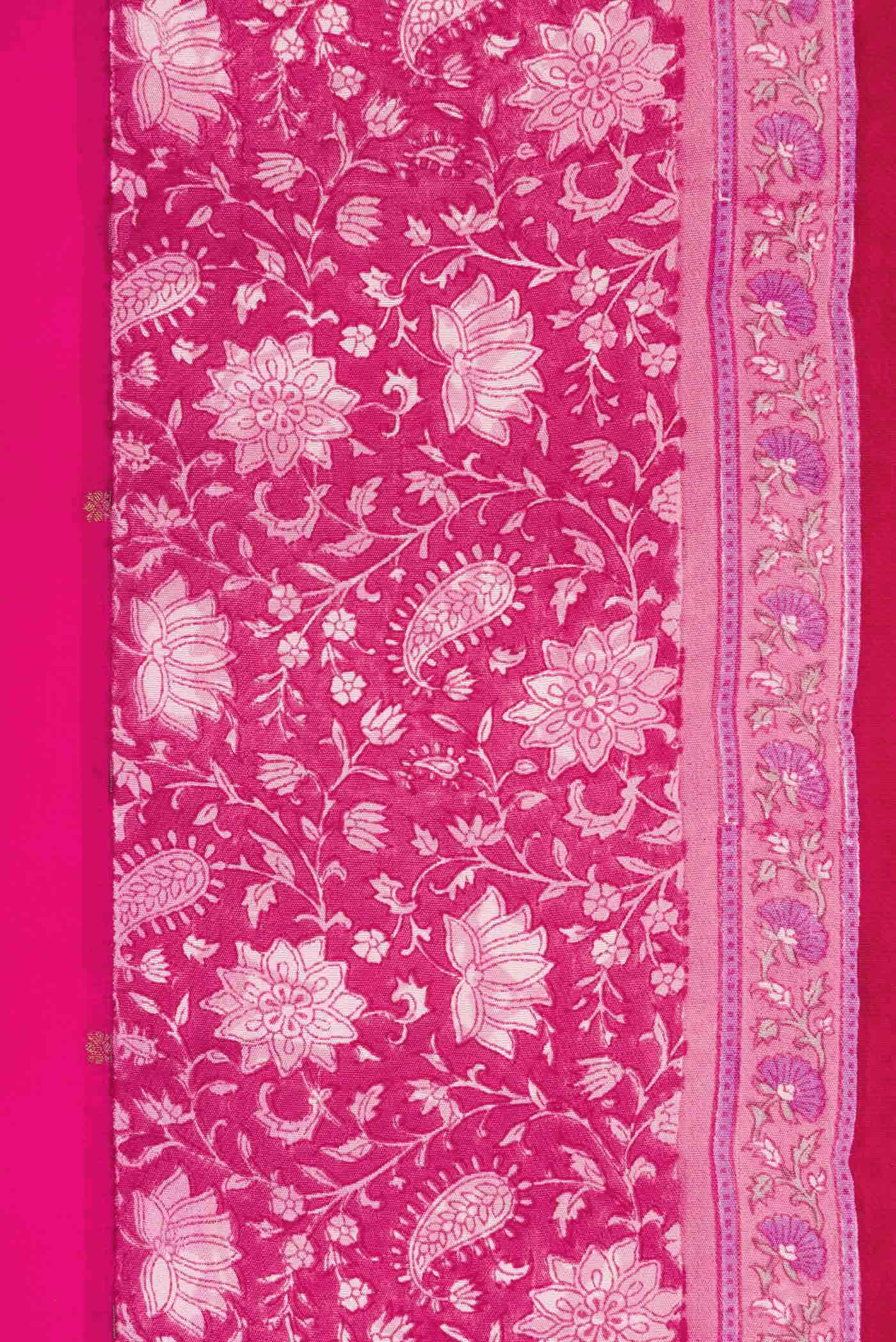 Pink Dual Tone Kanchipuram Silk Saree