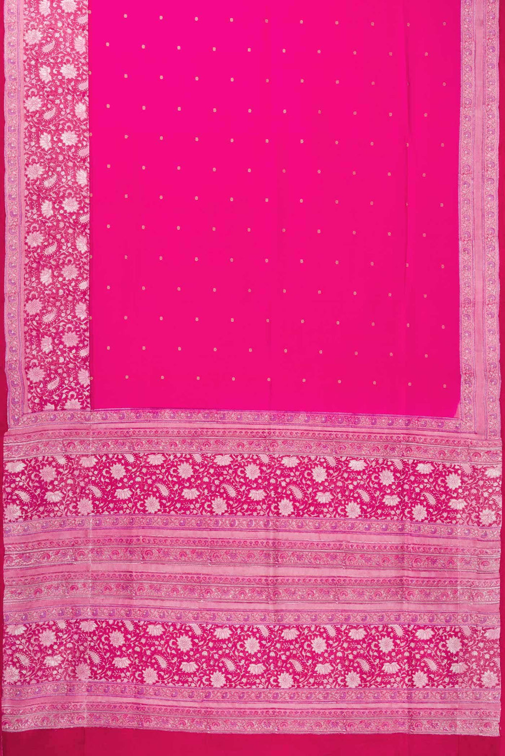 Pink Dual Tone Kanchipuram Silk Saree