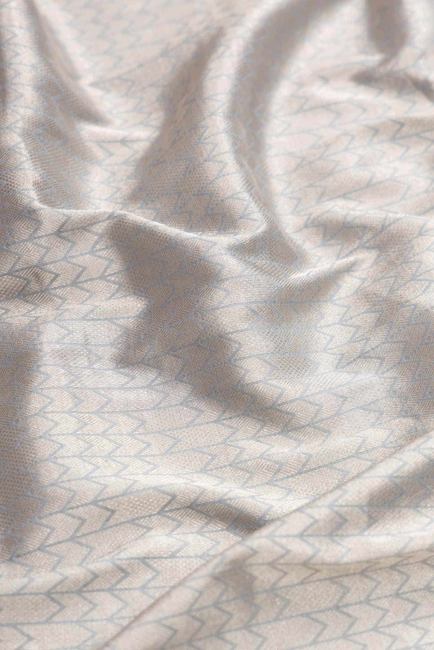 Grey Banarasi Silk Saree