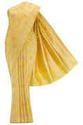 Pure Silk Pure Zari Yellow Dual Tone Banarasi Saree