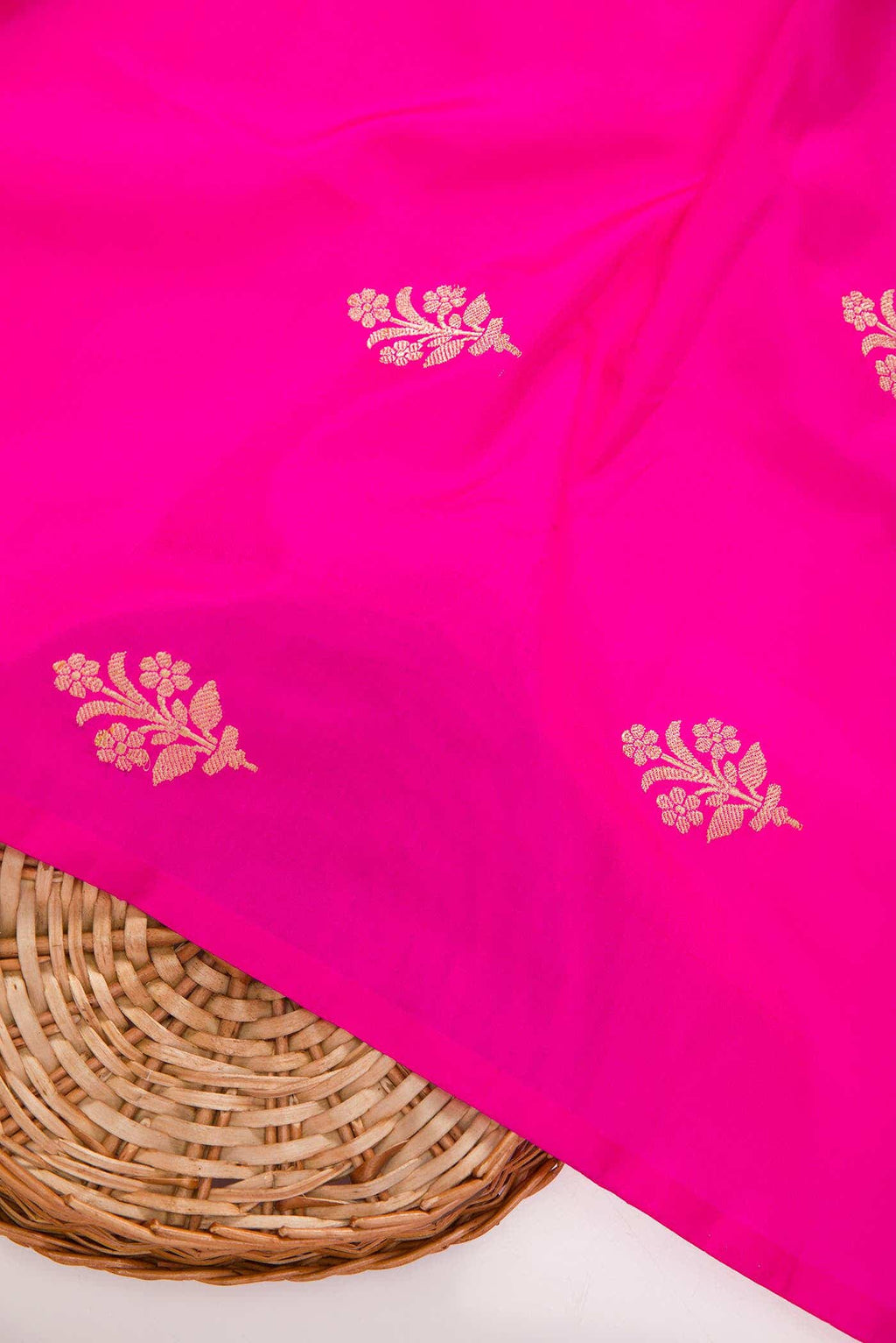 Pink Kanchipuram Silk Dress Material