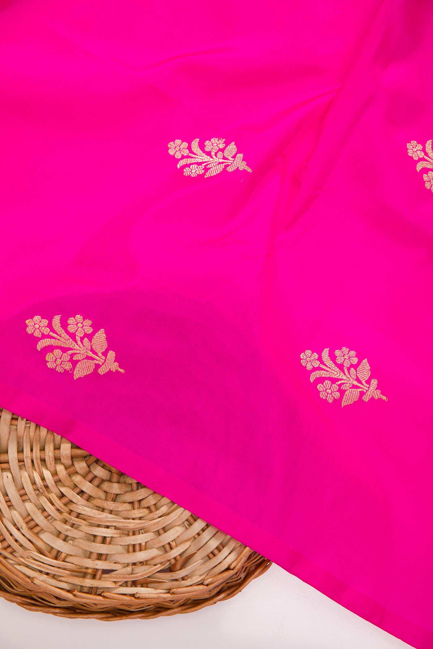 Pink Kanchipuram Silk Dress Material