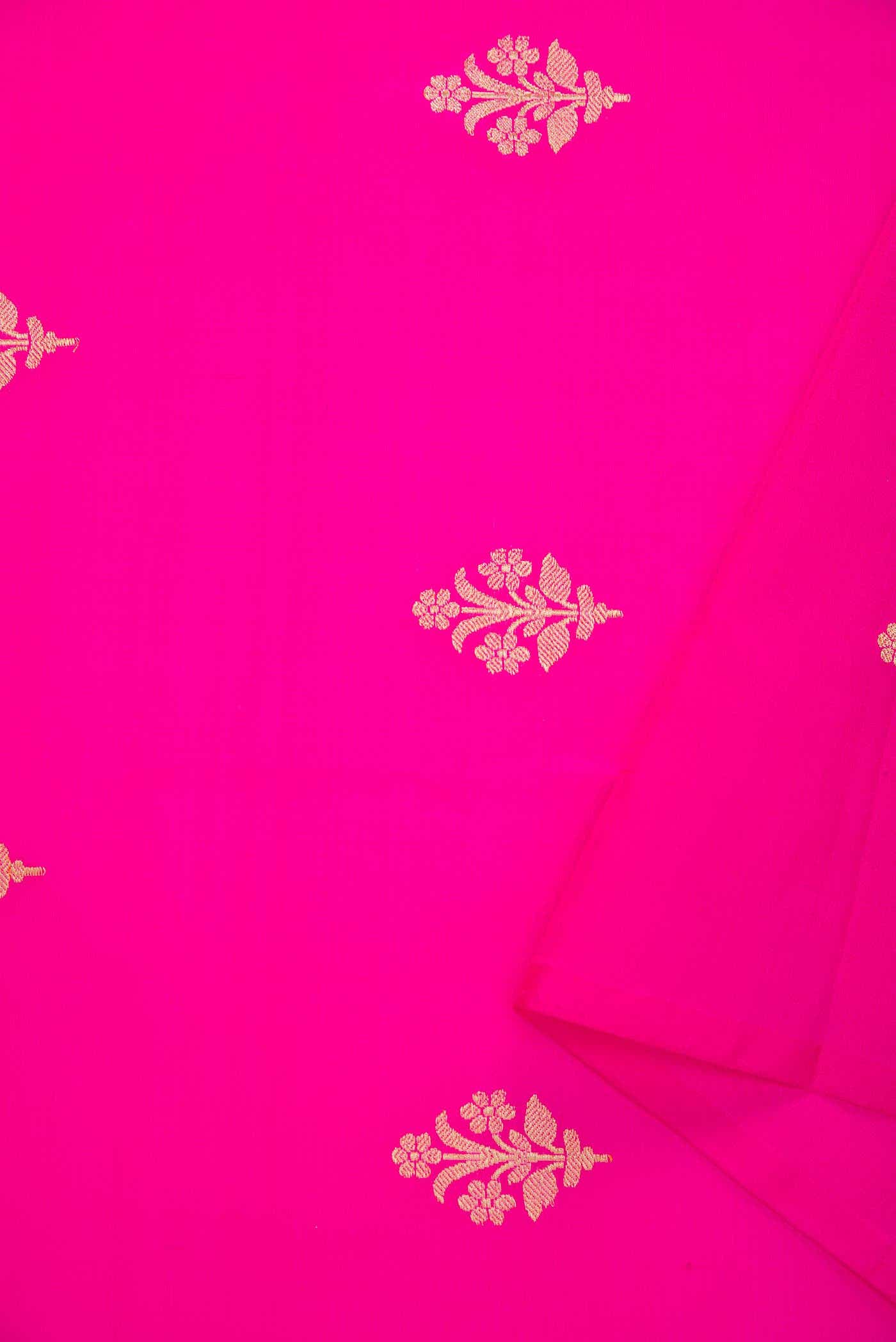 Pink Kanchipuram Silk Dress Material