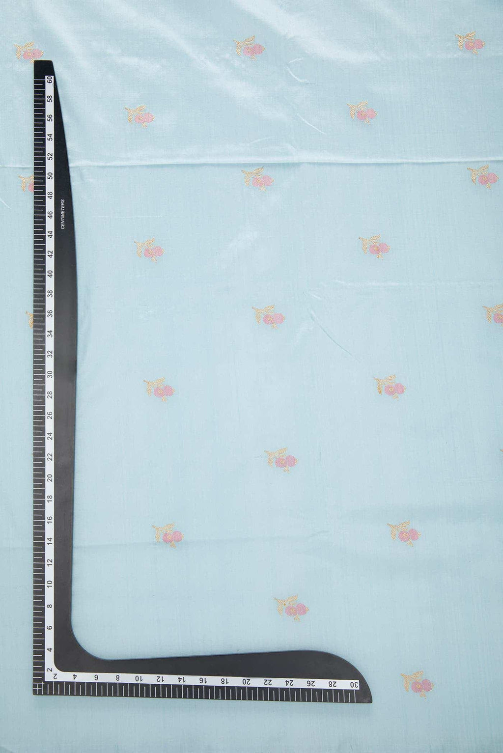 Light Blue Kanchipuram Silk Dress Material