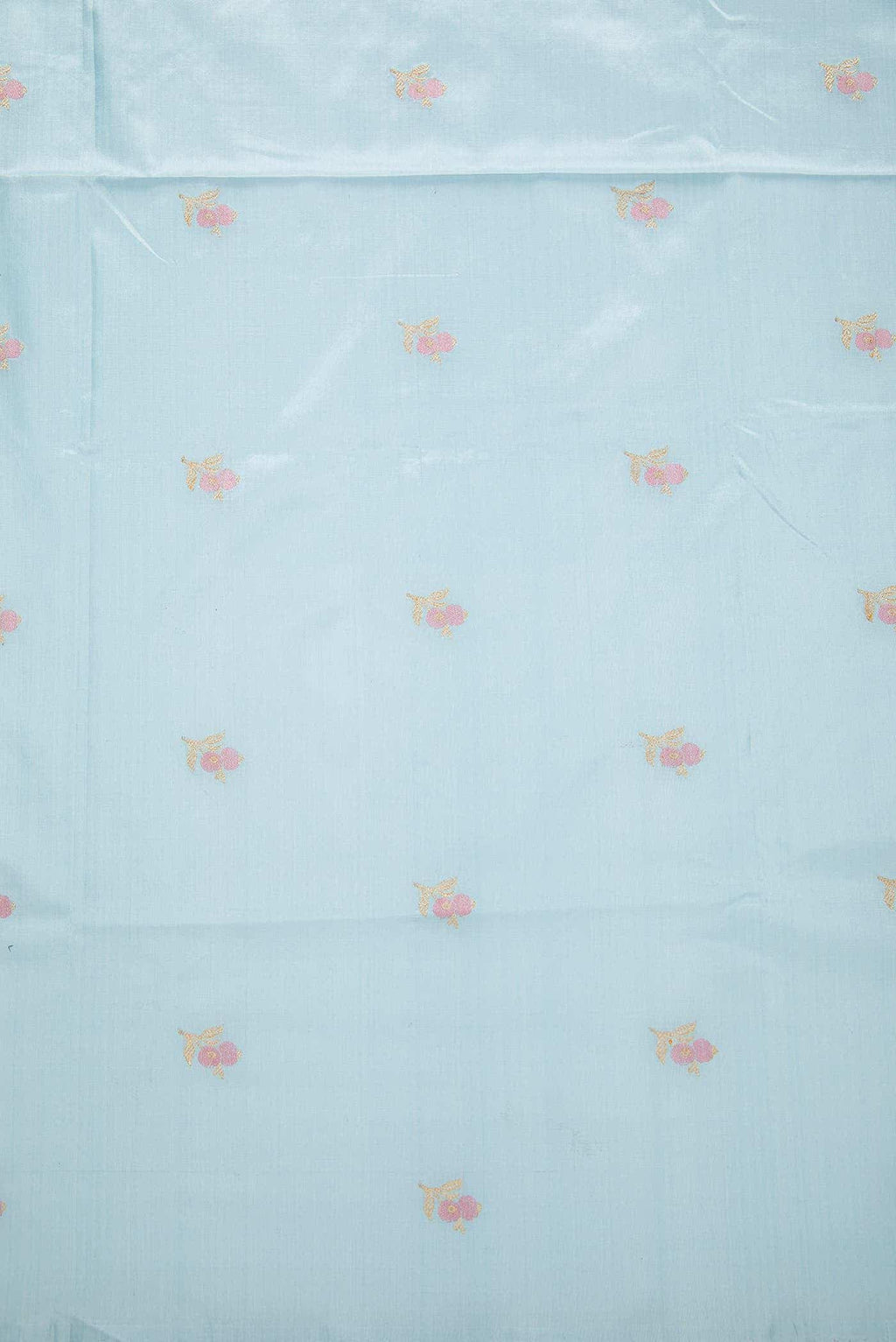 Light Blue Kanchipuram Silk Dress Material