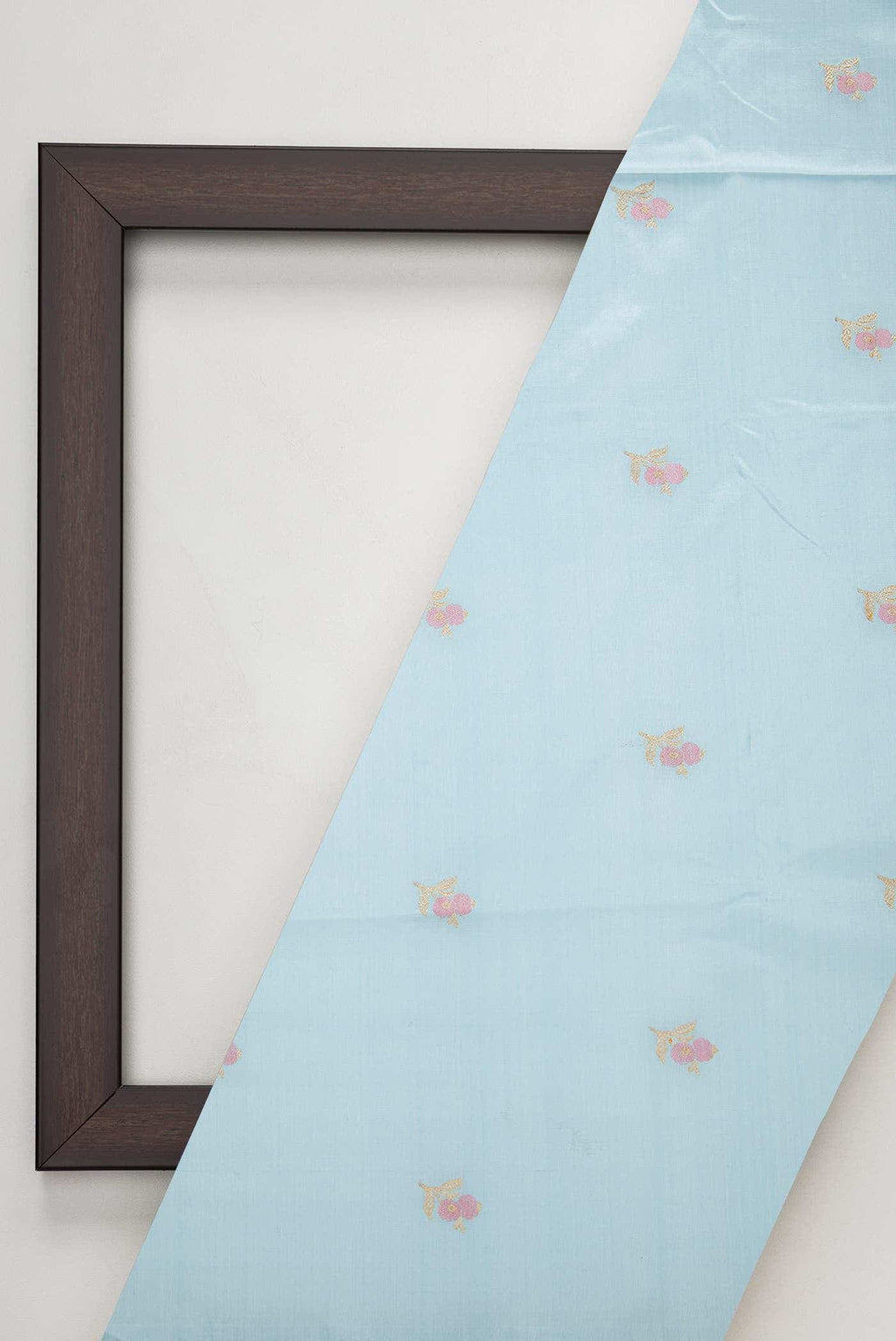 Light Blue Kanchipuram Silk Dress Material