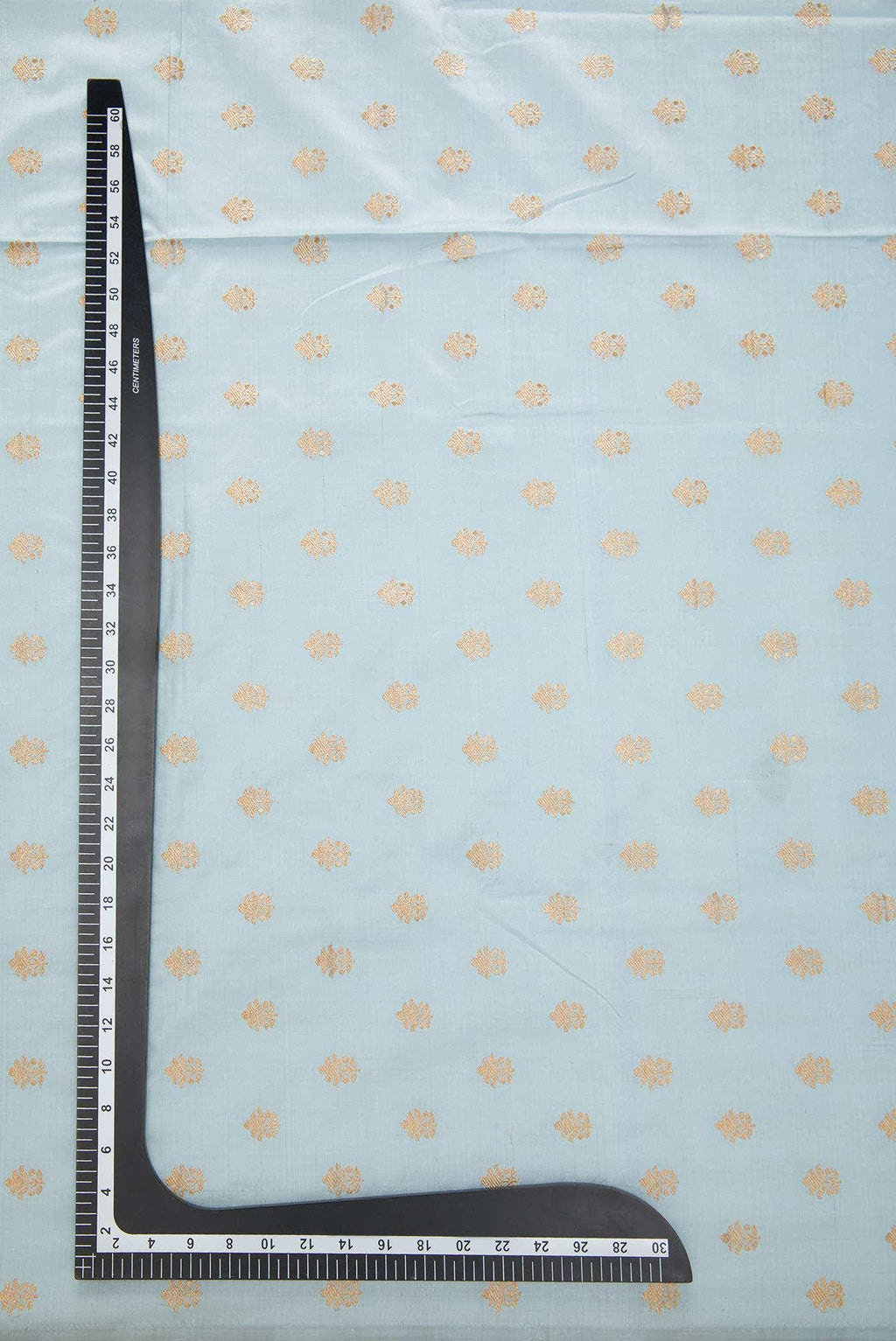 Grey Kanchipuram Silk Dress Material