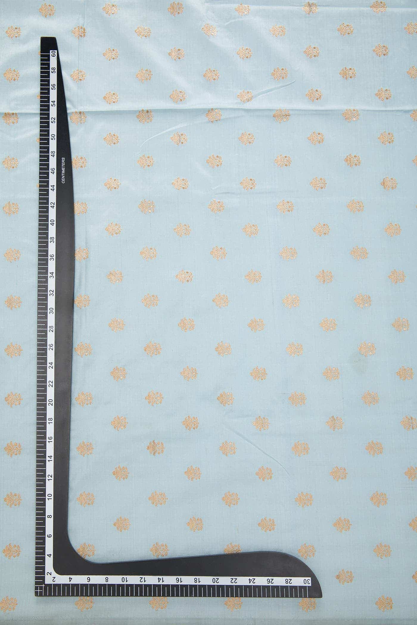 Grey Kanchipuram Silk Dress Material