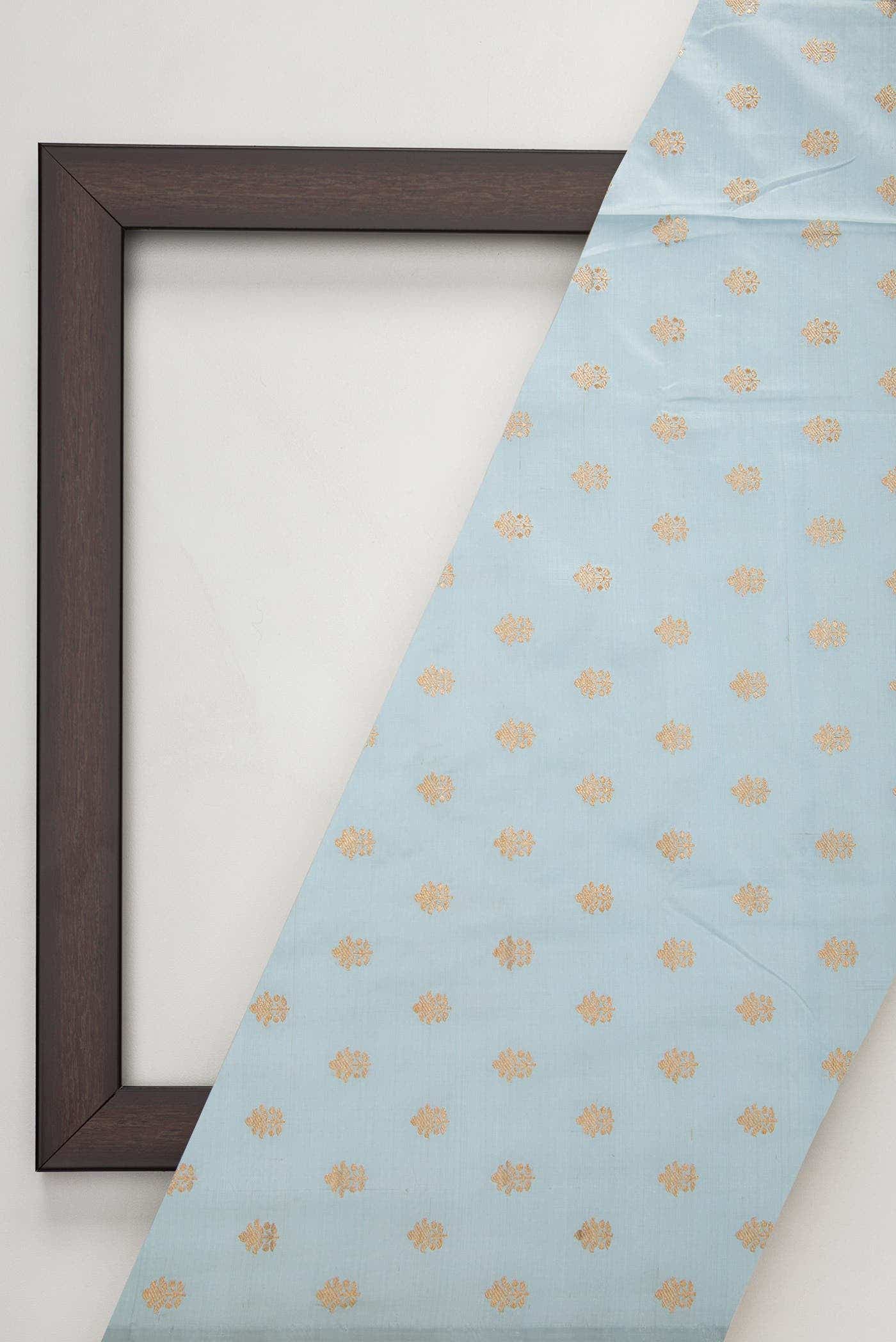 Grey Kanchipuram Silk Dress Material