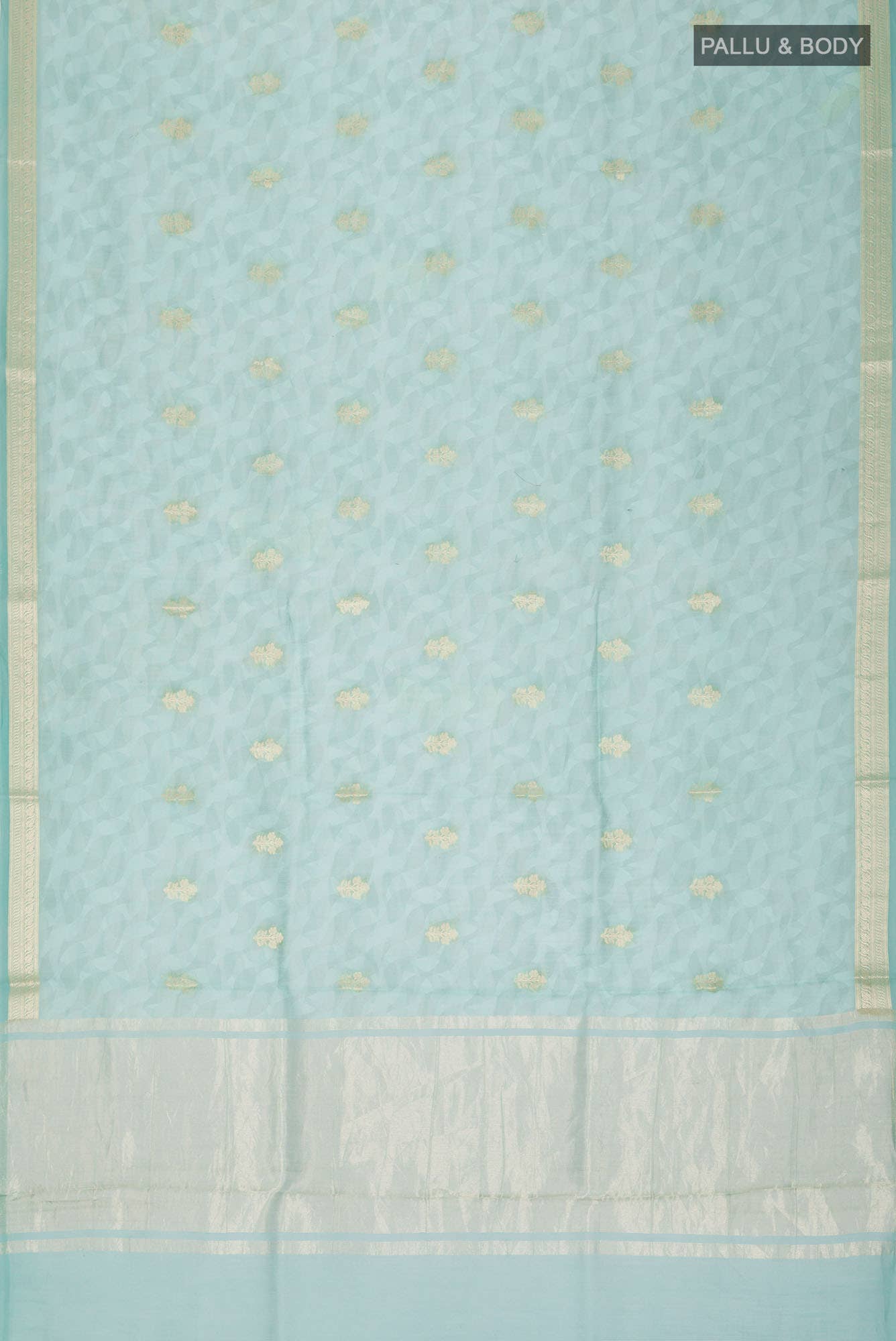 Sea Green Silk Cotton Saree
