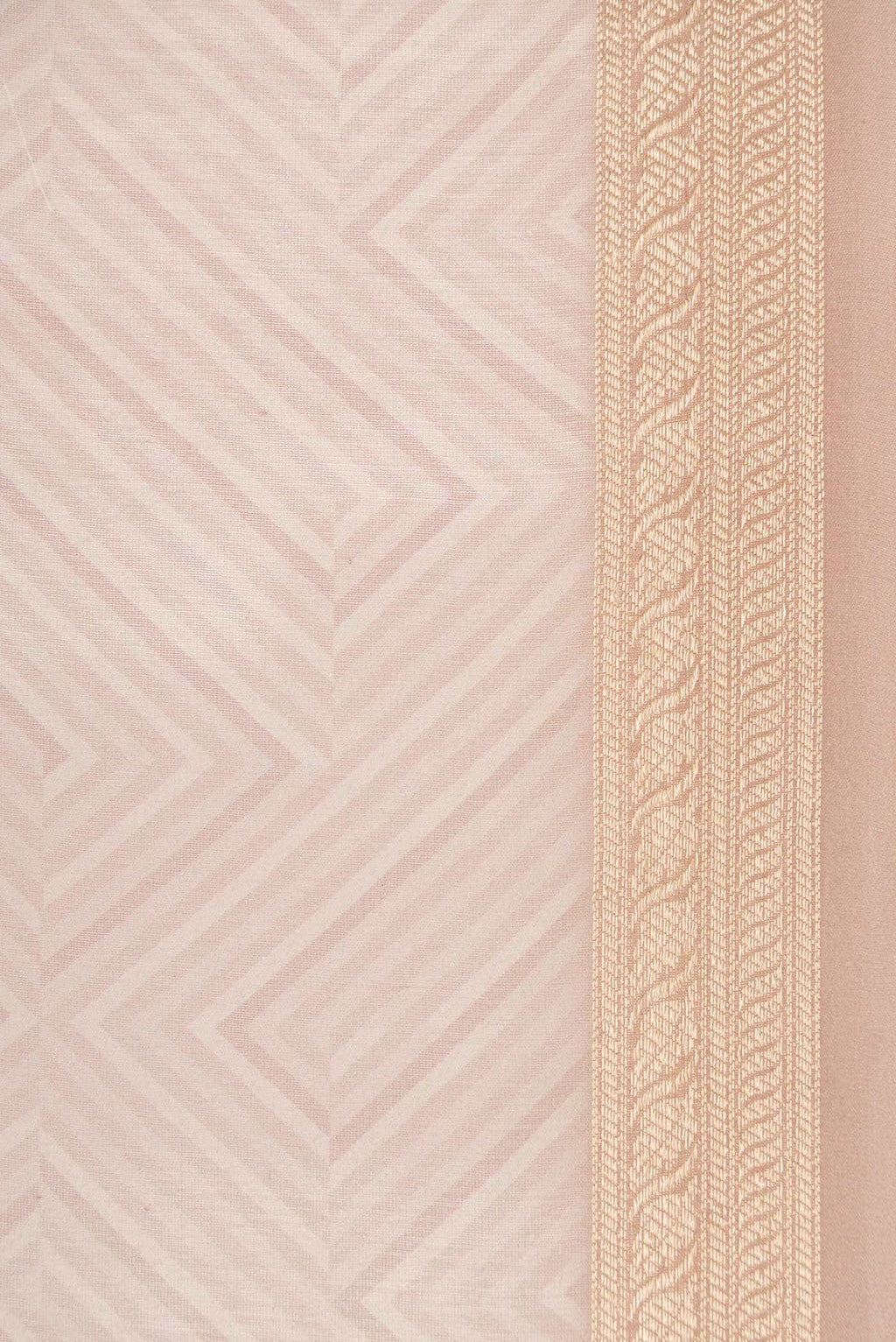 Rose Gold Chanderi Silk Saree