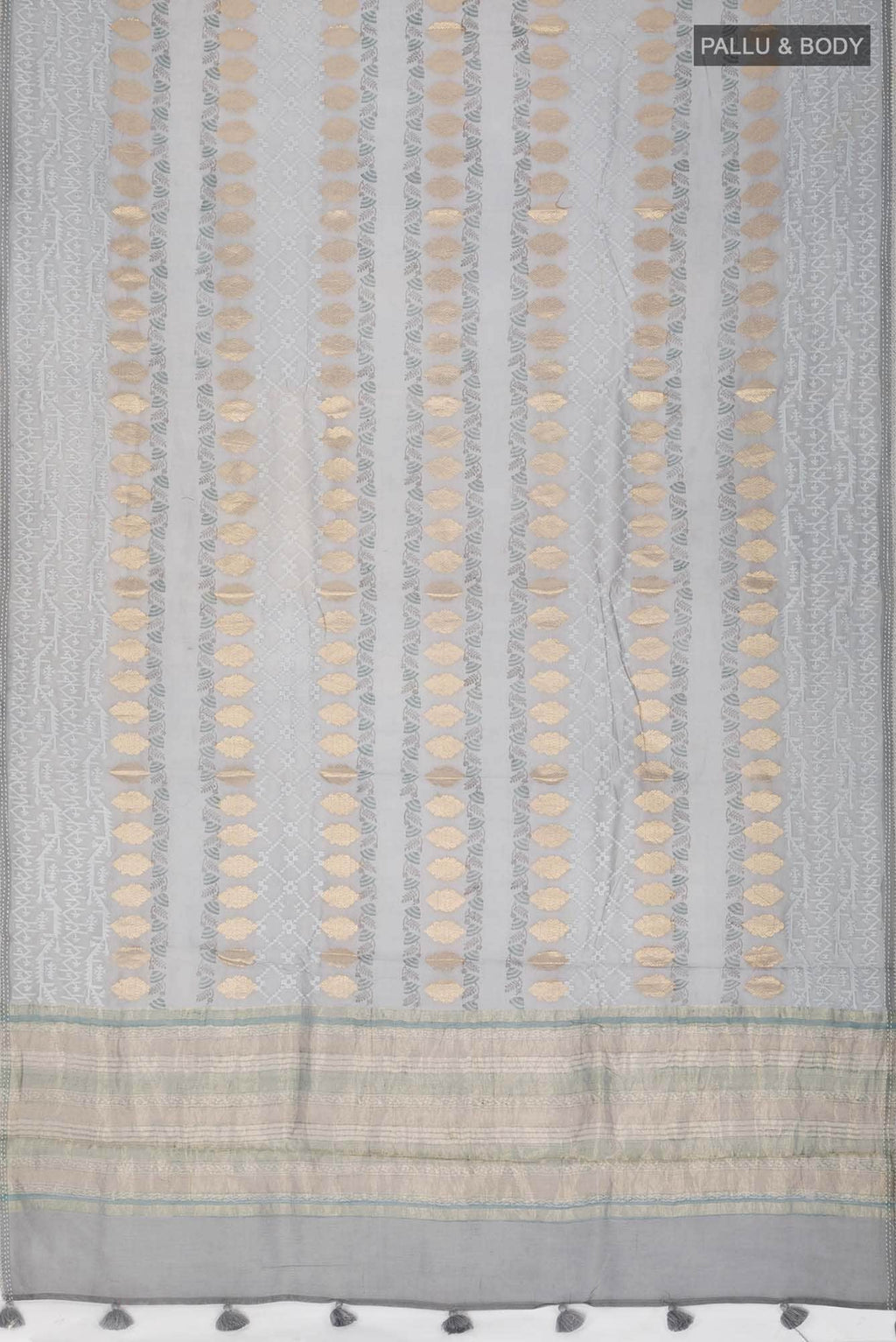 Grey Silk Cotton Saree