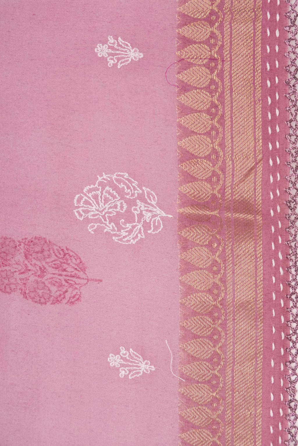 Lavender Tussar Silk Saree