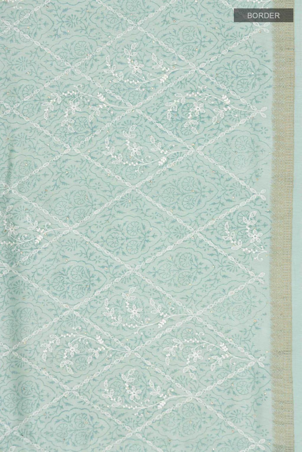 Light Blue Bhagalpuri Tussar Silk Saree