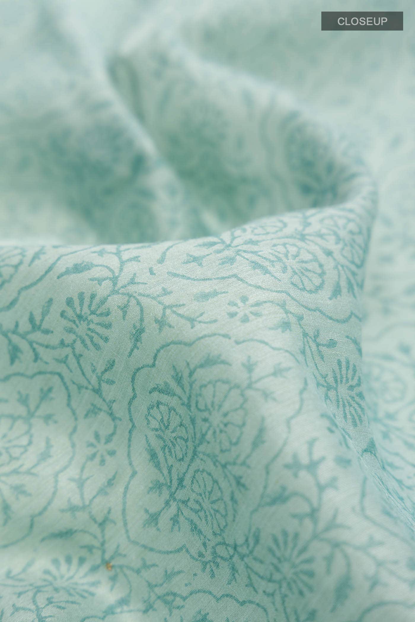 Light Blue Bhagalpuri Tussar Silk Saree