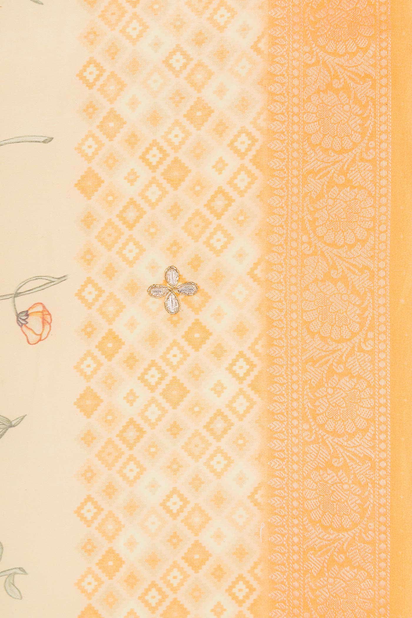 Sandal Chanderi Silk Saree