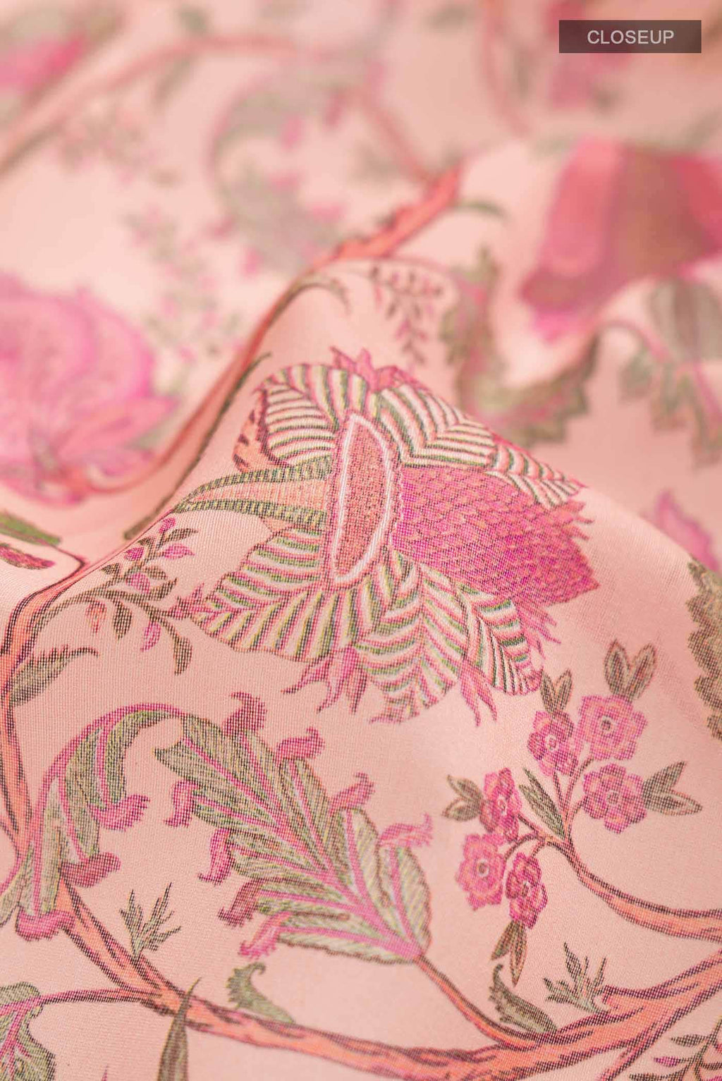 Peach Silk Cotton Saree