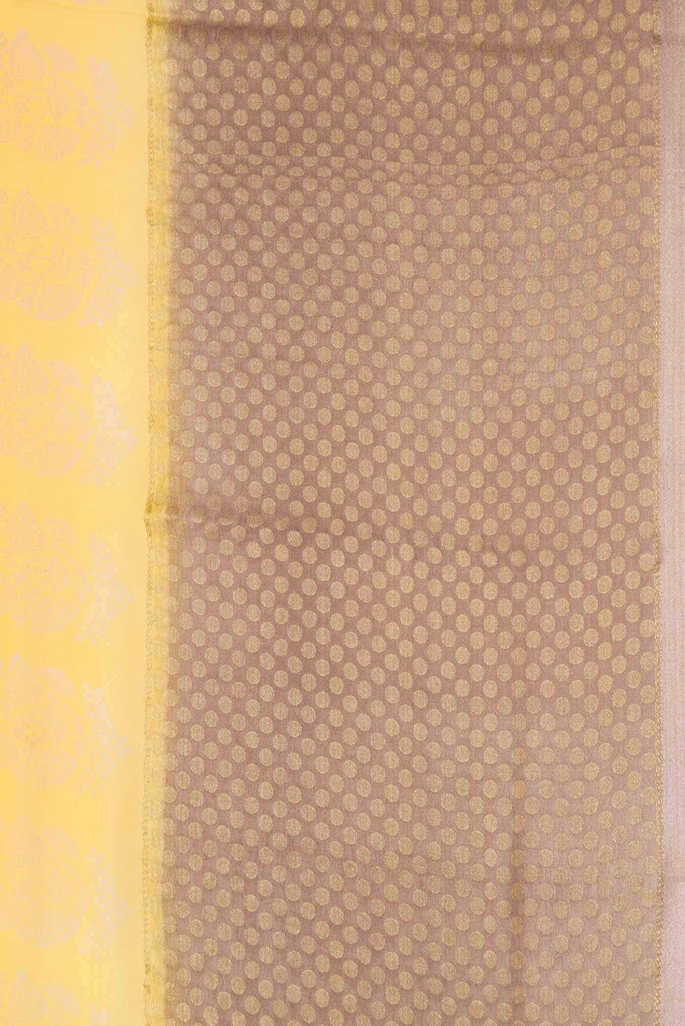 Mustard Mysore Georgette Saree