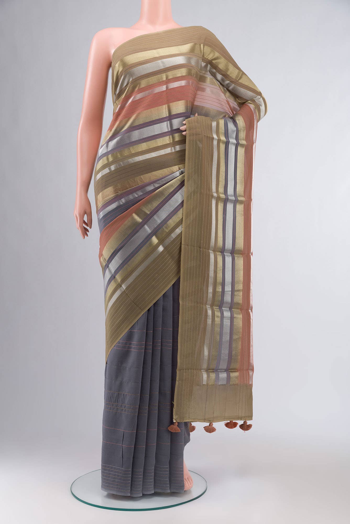 Multi Mysore Georgette Saree