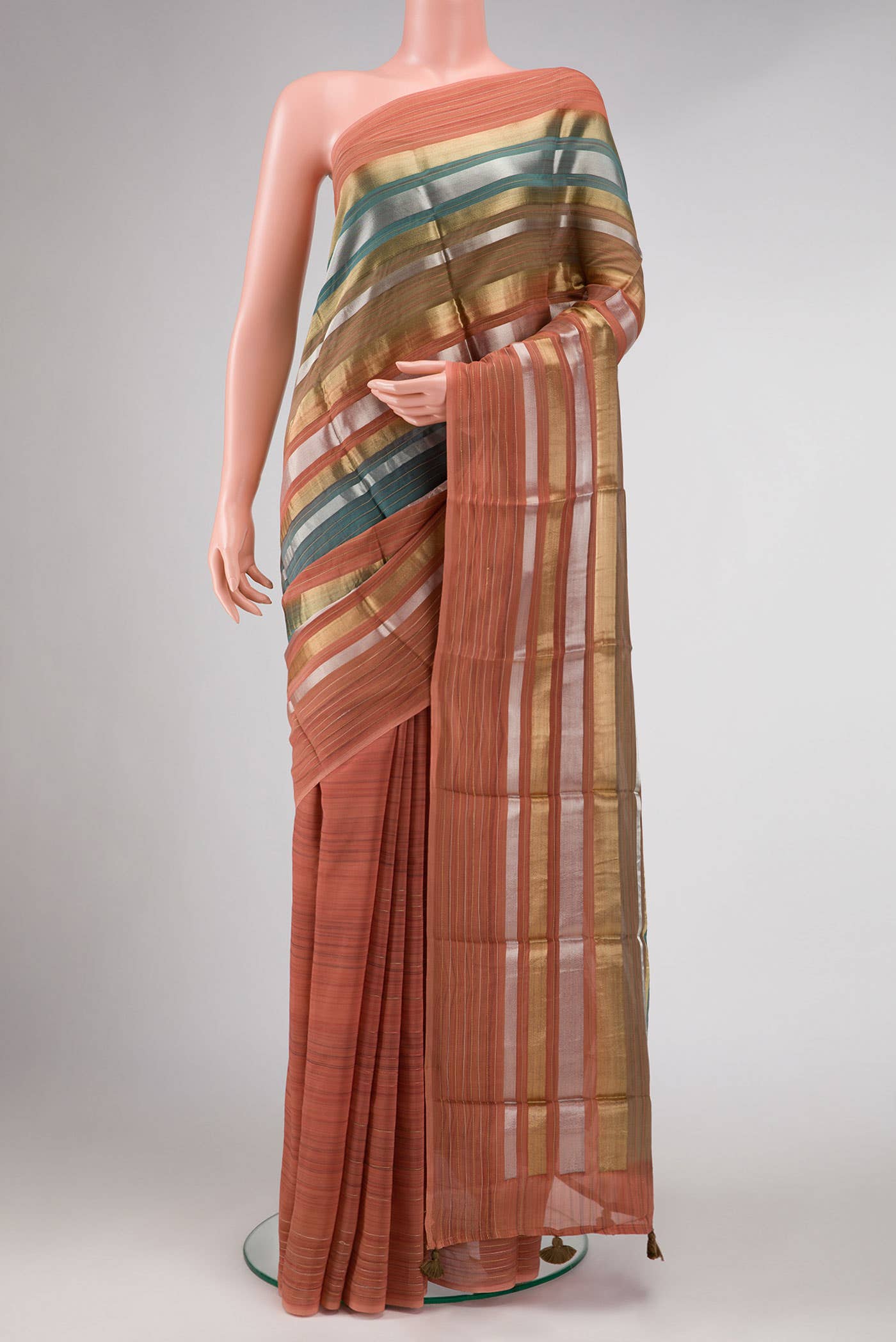 Multi Mysore Georgette Saree