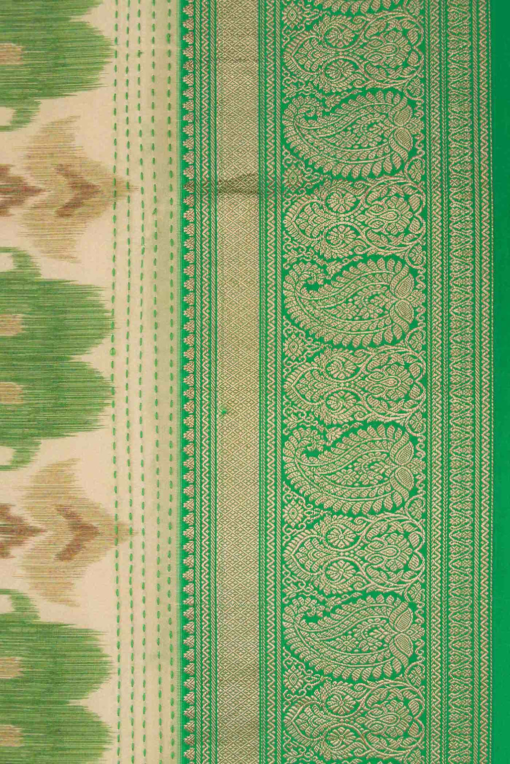 Beige Kanchipuram Silk Saree