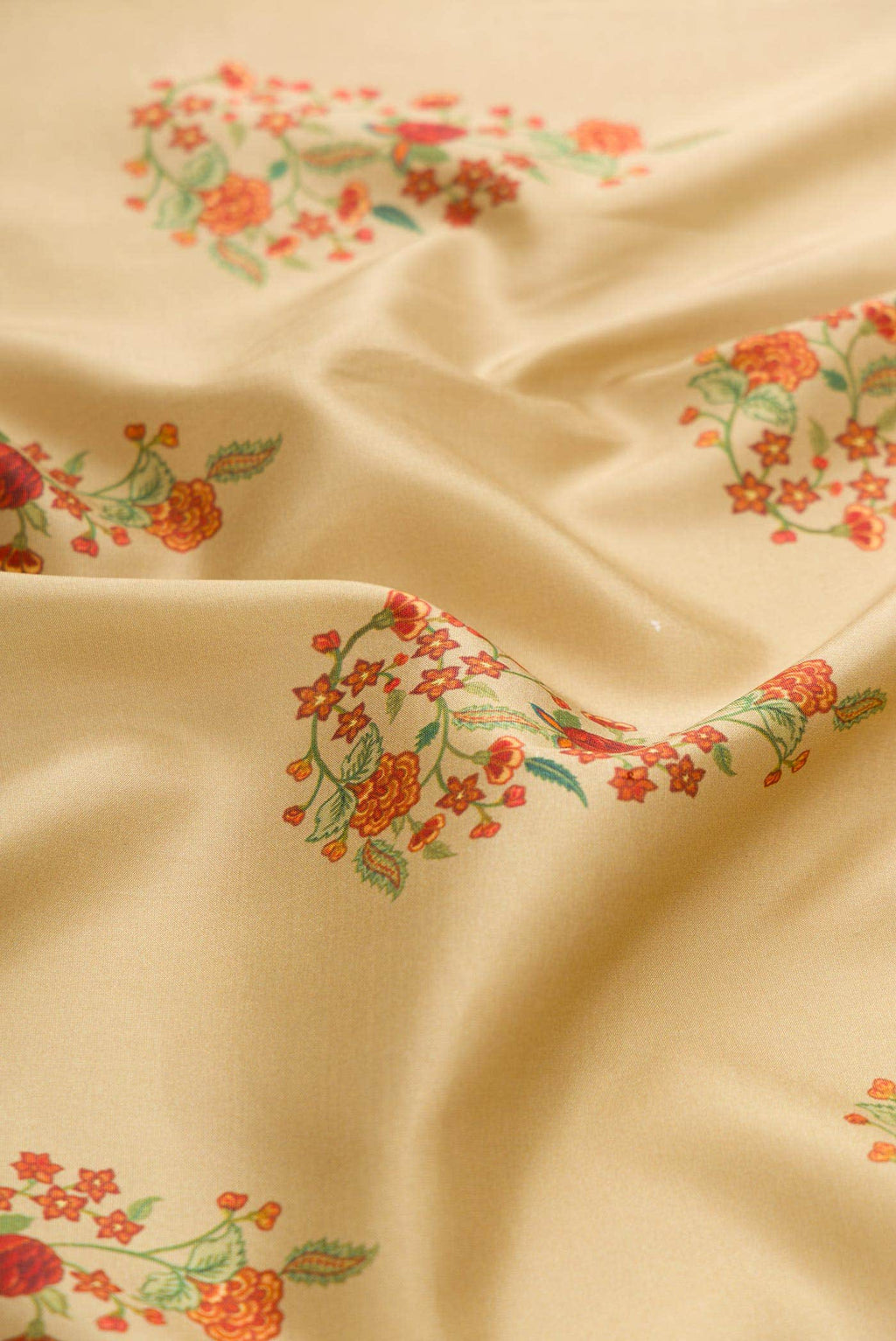 Beige Kanchipuram Silk Saree