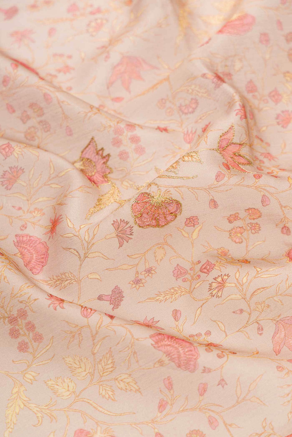 Caramel Chanderi Silk Saree