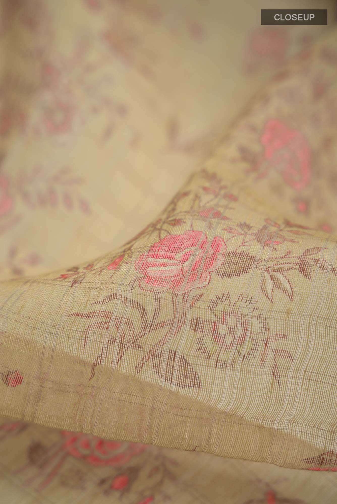 Sandal Linen Saree