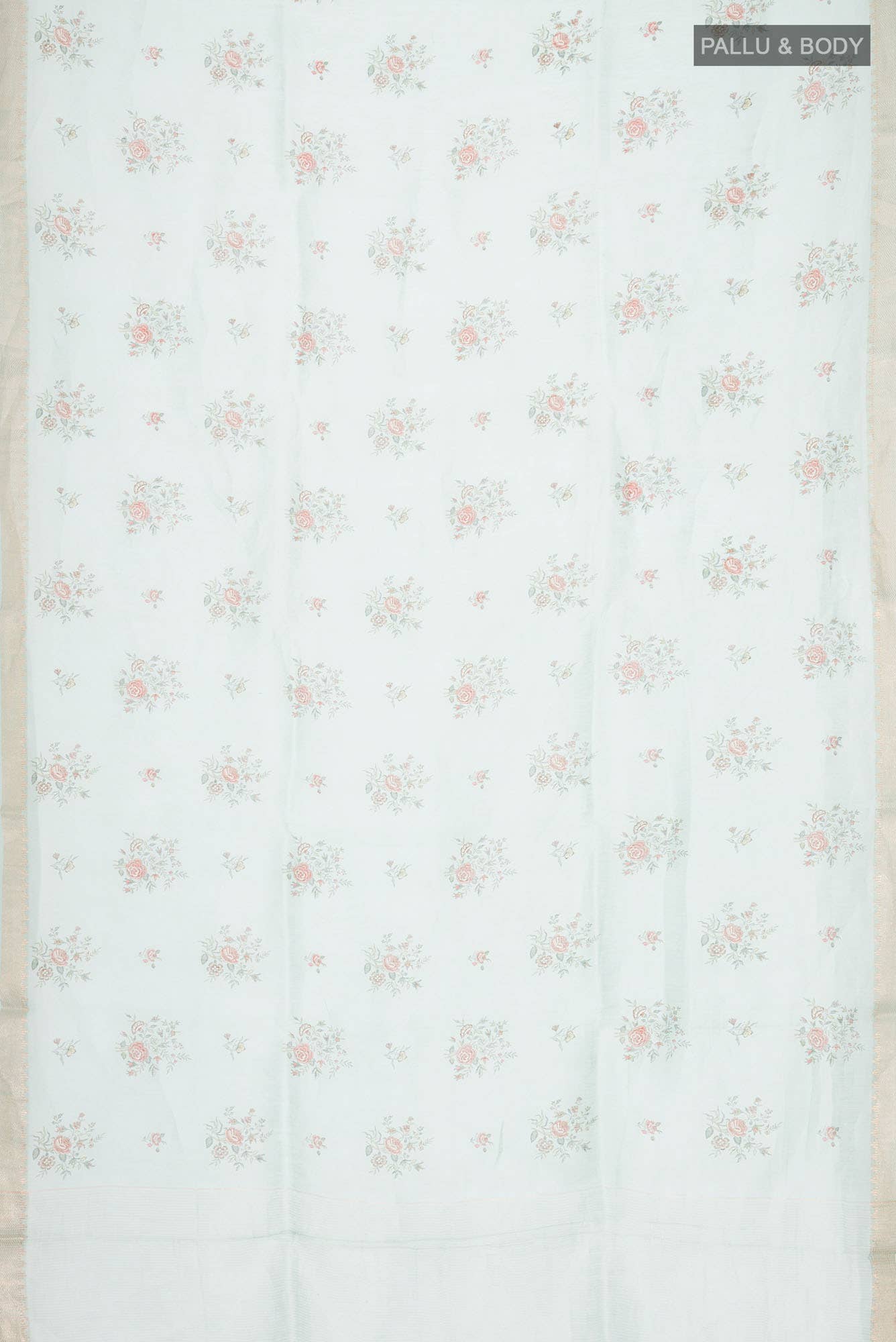Light Blue Linen Saree