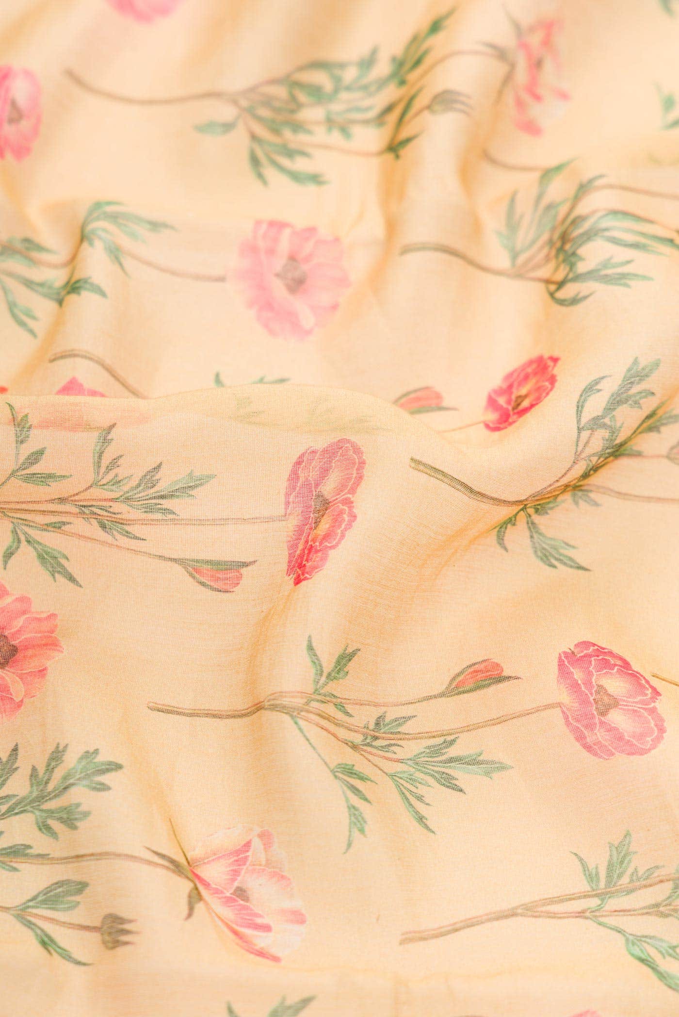 Sandal Chanderi Silk Saree