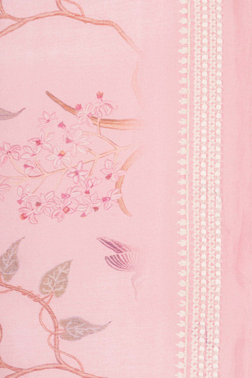 Pink Chanderi Silk Saree