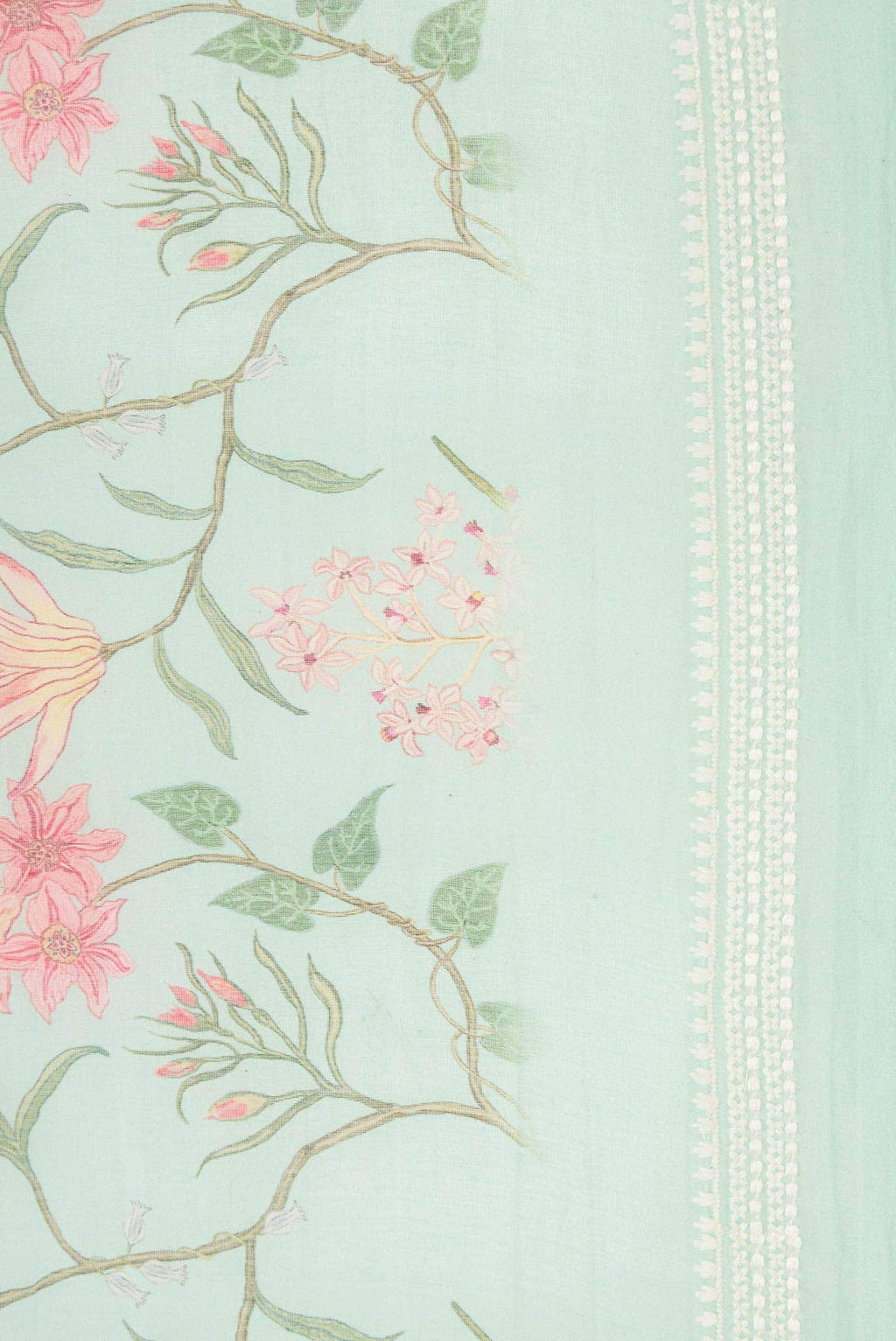 Light Blue Tussar Silk Saree