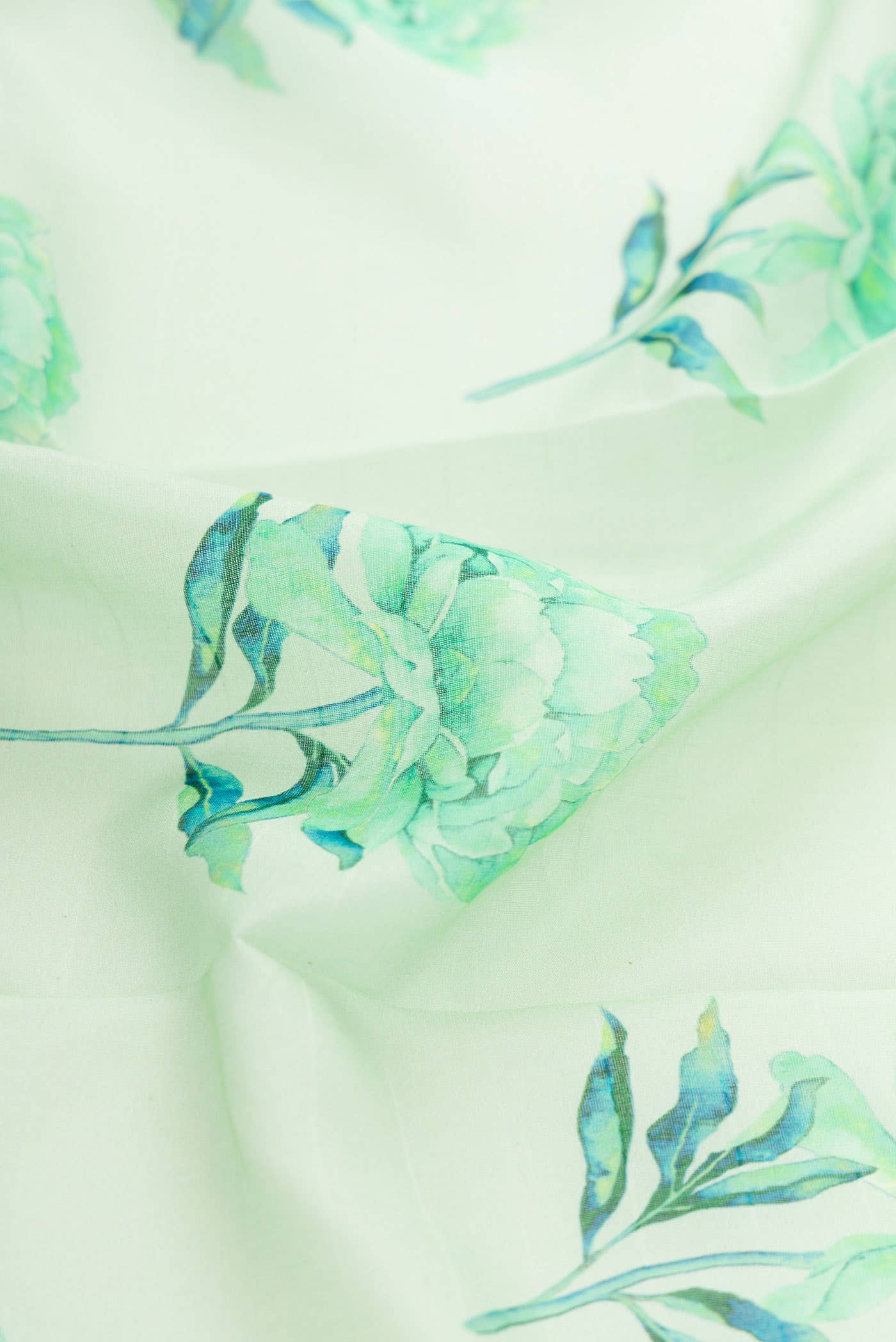 Light Green Tussar Silk Saree