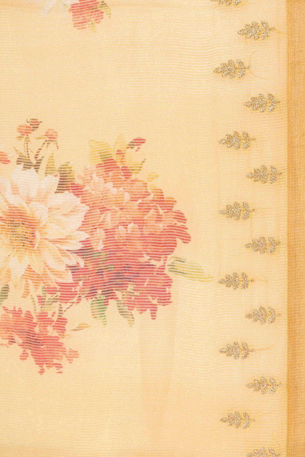 Sandal Tussar Silk Saree