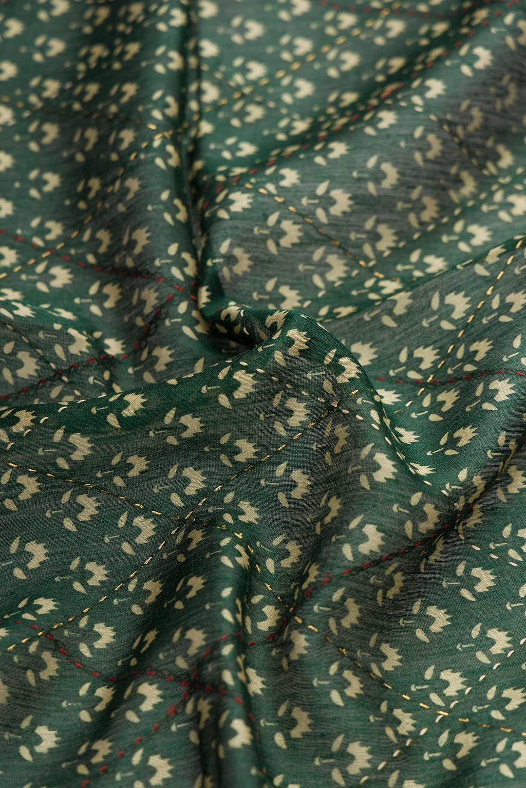 Green Chanderi Silk Saree