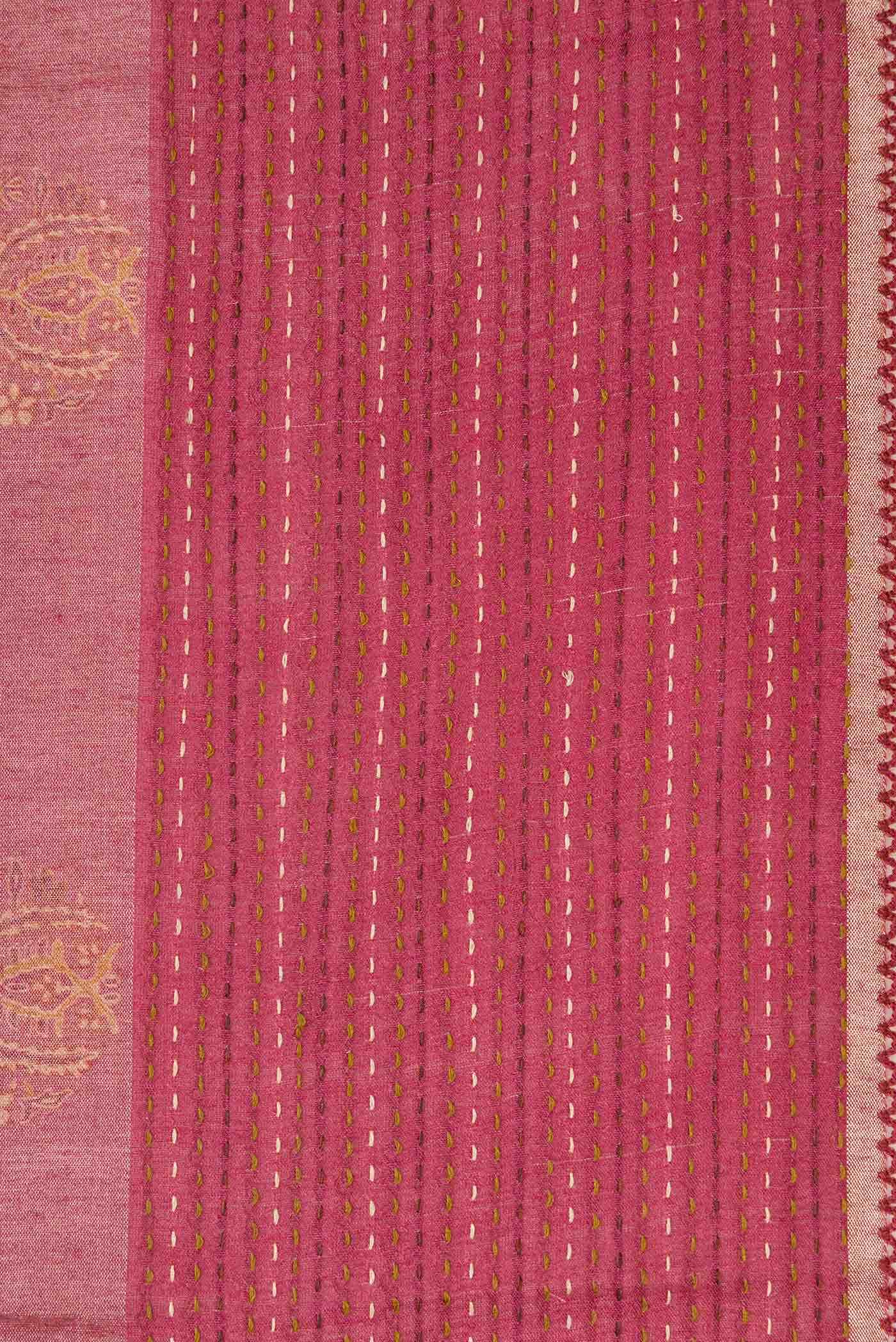 Mauve Tussar Silk Saree