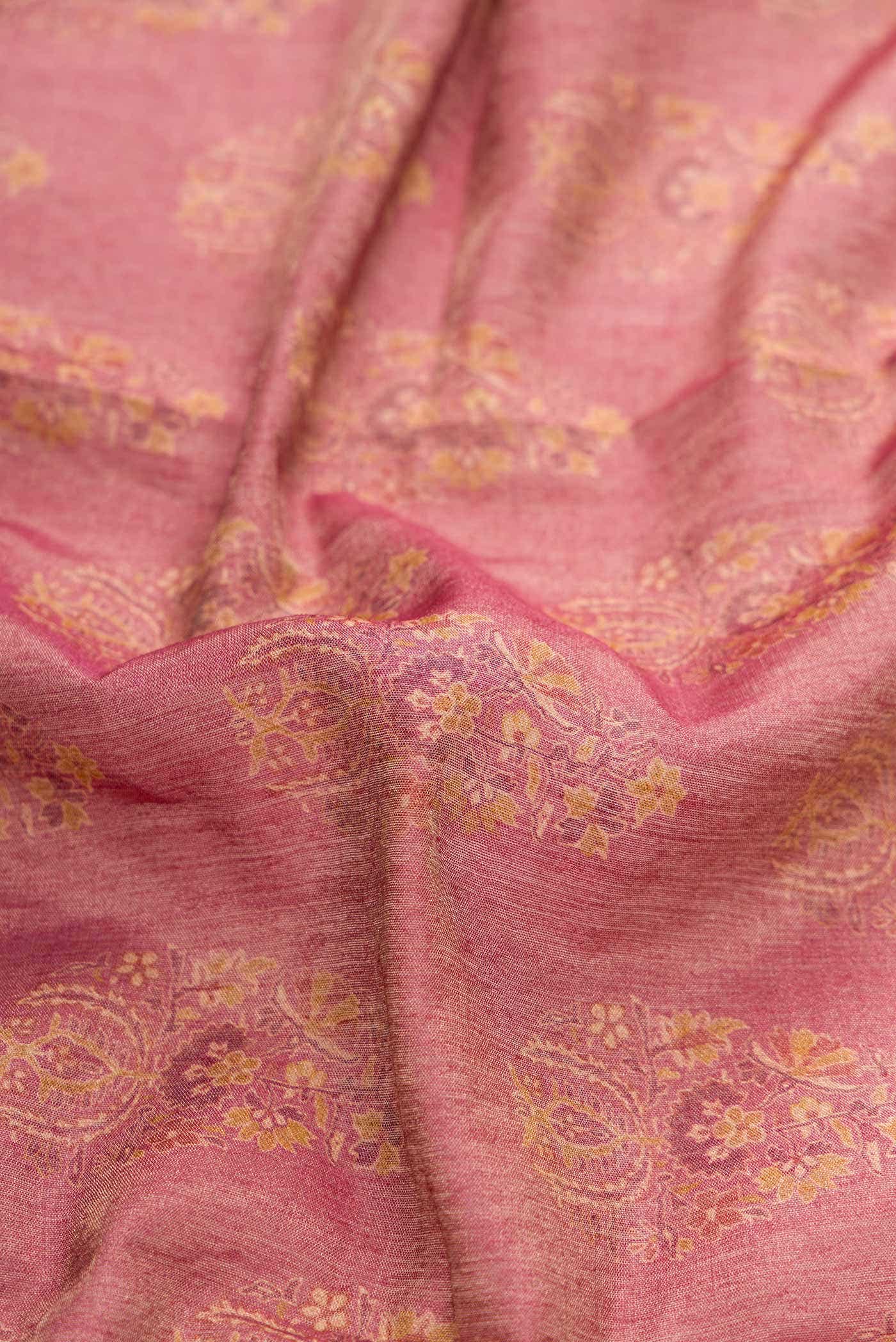 Mauve Tussar Silk Saree