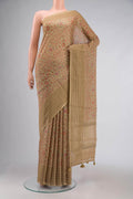 Beige Bhagalpuri Tussar Silk Saree