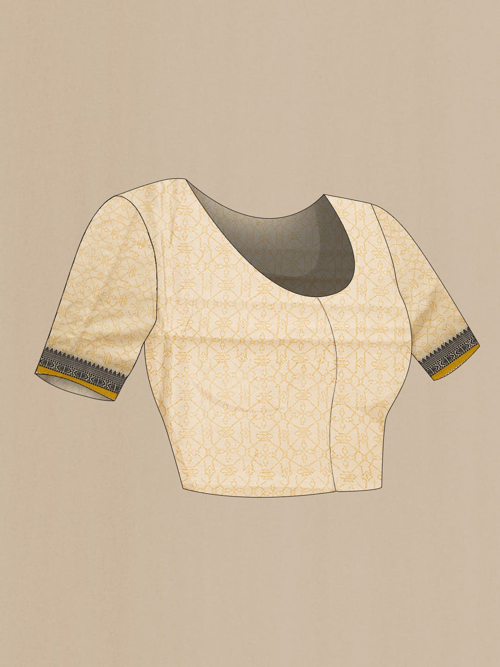 Sandal Chanderi Silk Saree
