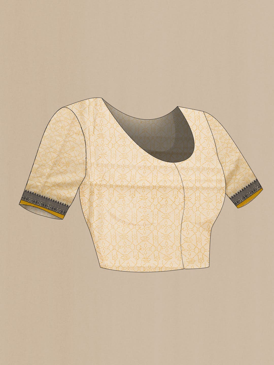 Sandal Chanderi Silk Saree