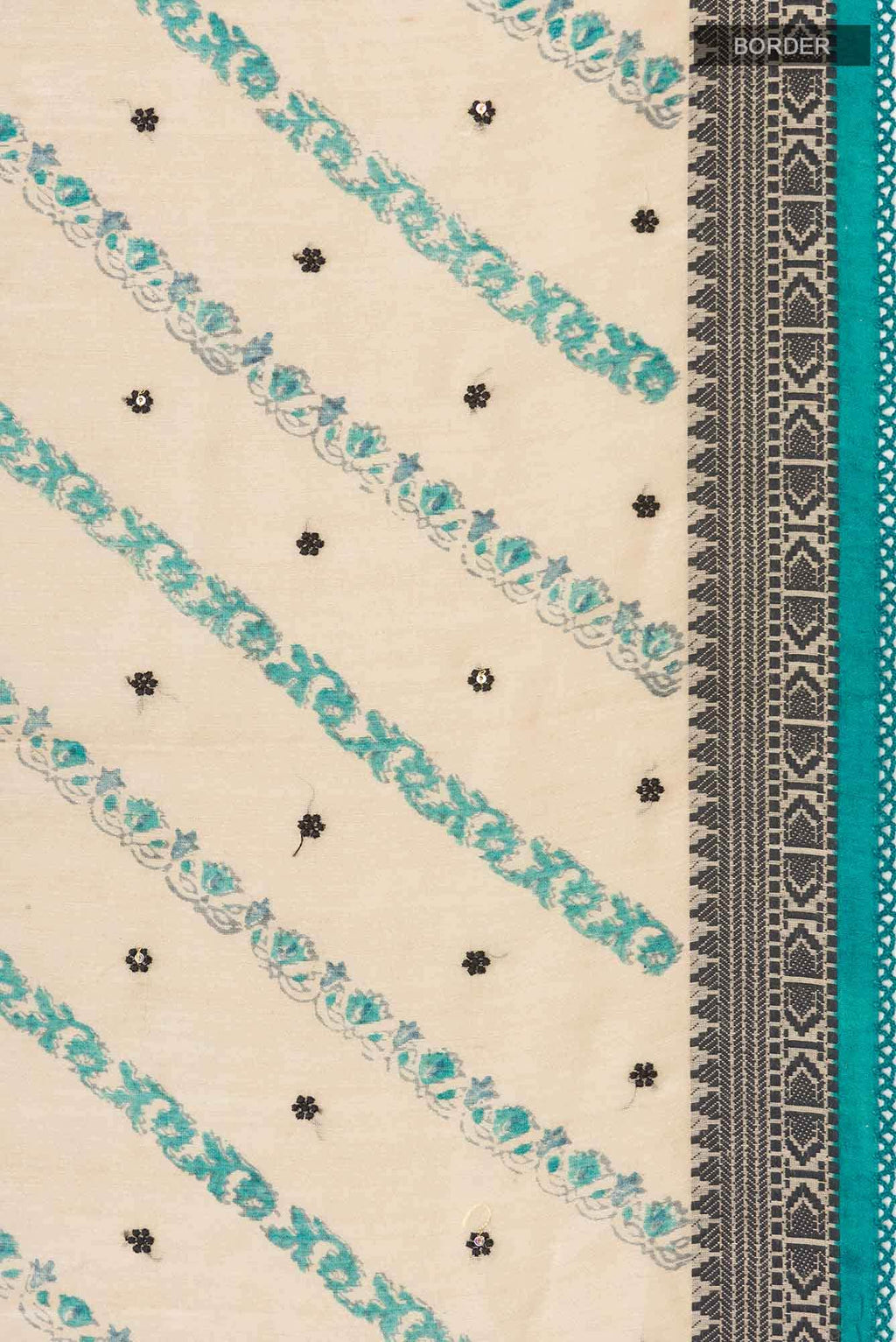 Beige Bhagalpuri Tussar Silk Saree