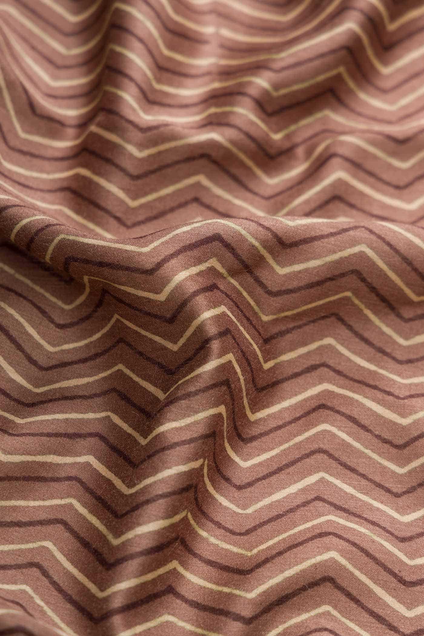 Brown Tussar Silk Saree