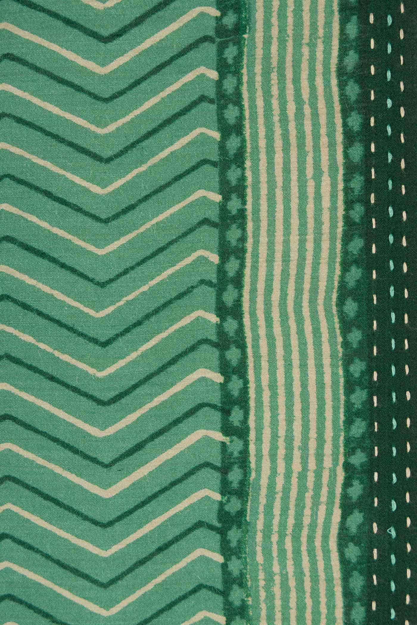 Green Tussar Silk Saree