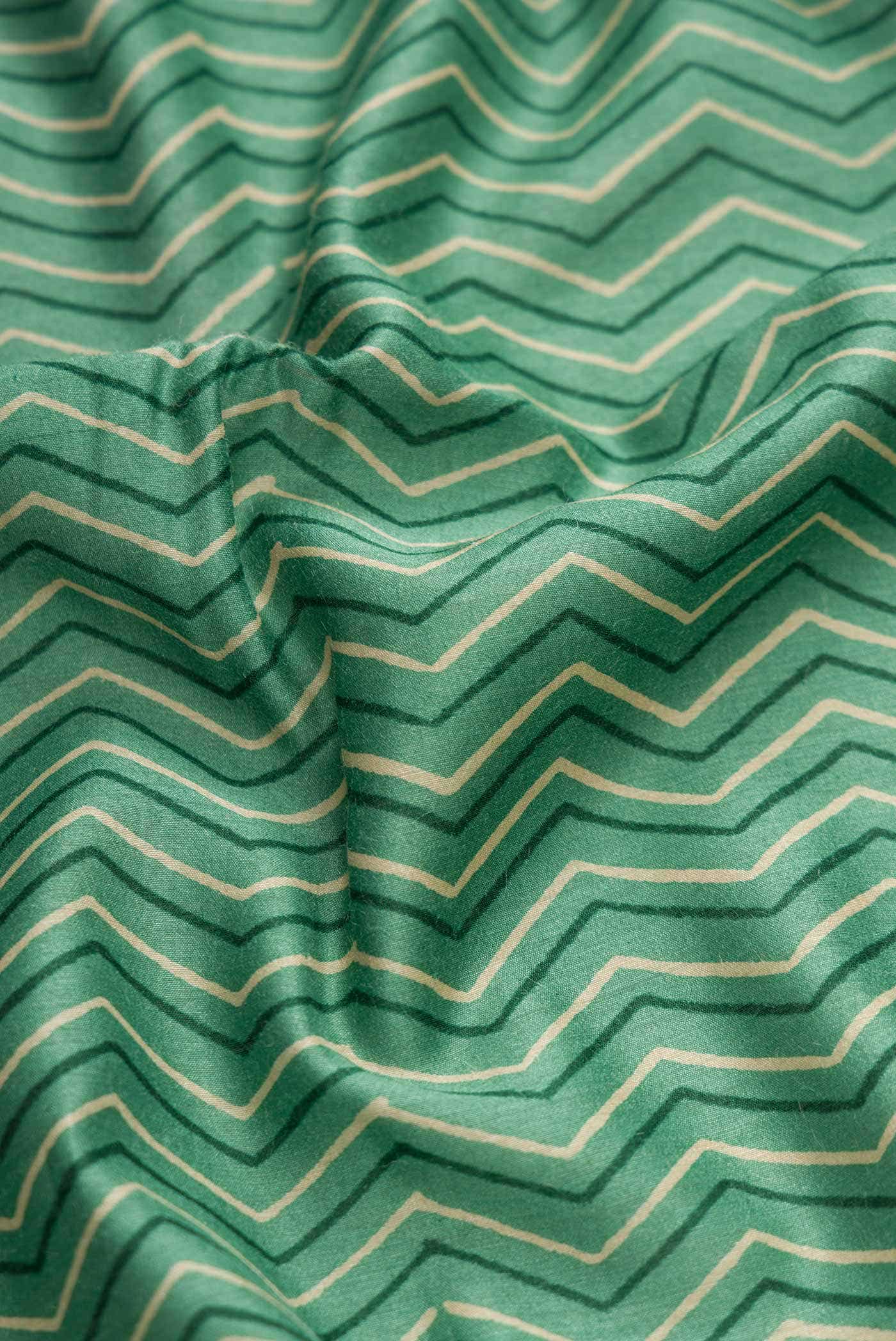 Green Tussar Silk Saree