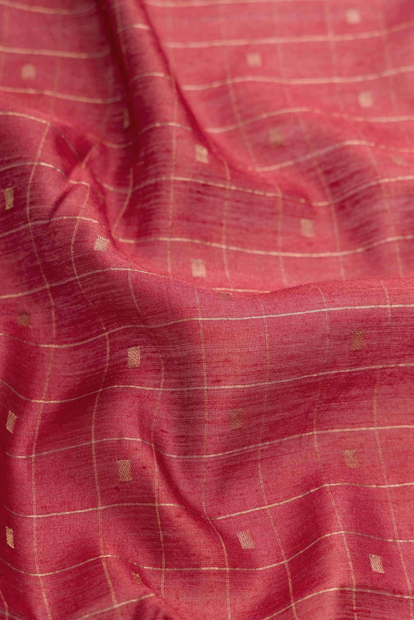 Maroon Tussar Silk Saree