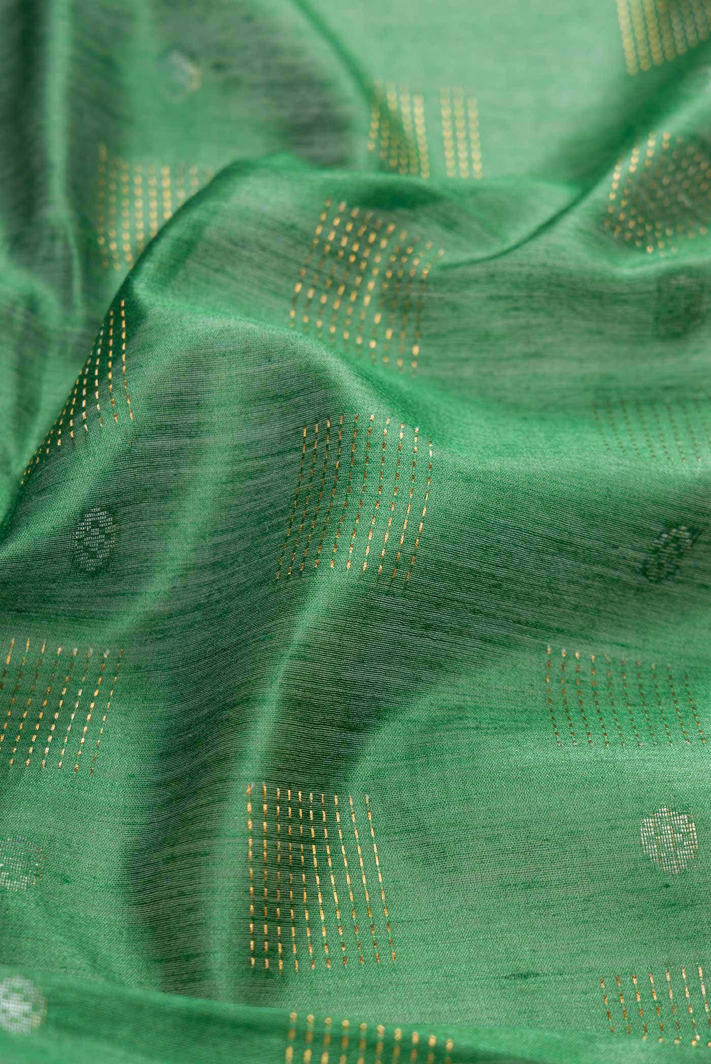 Green Tussar Silk Saree