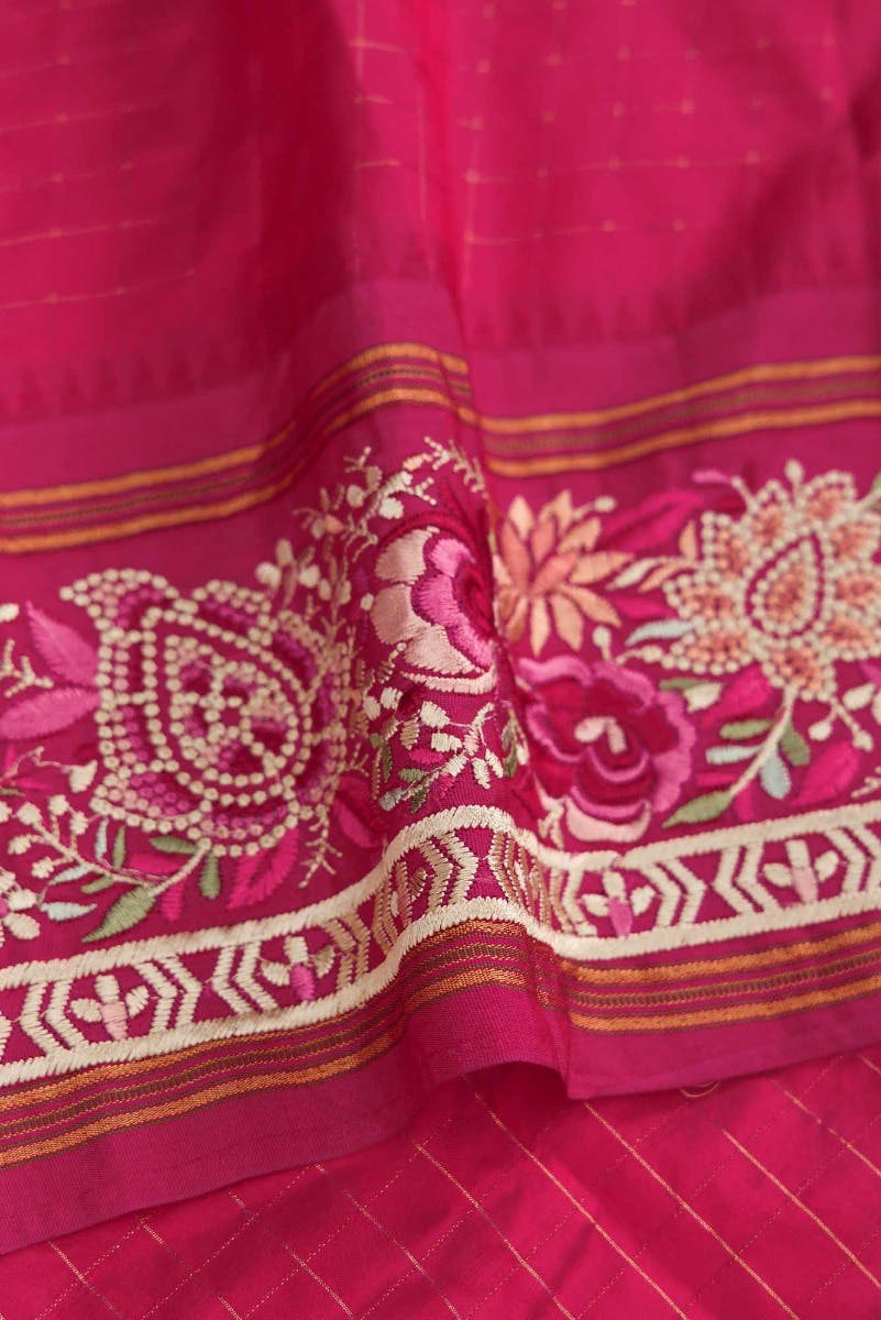 Black Dual Tone Kanchipuram Silk Saree