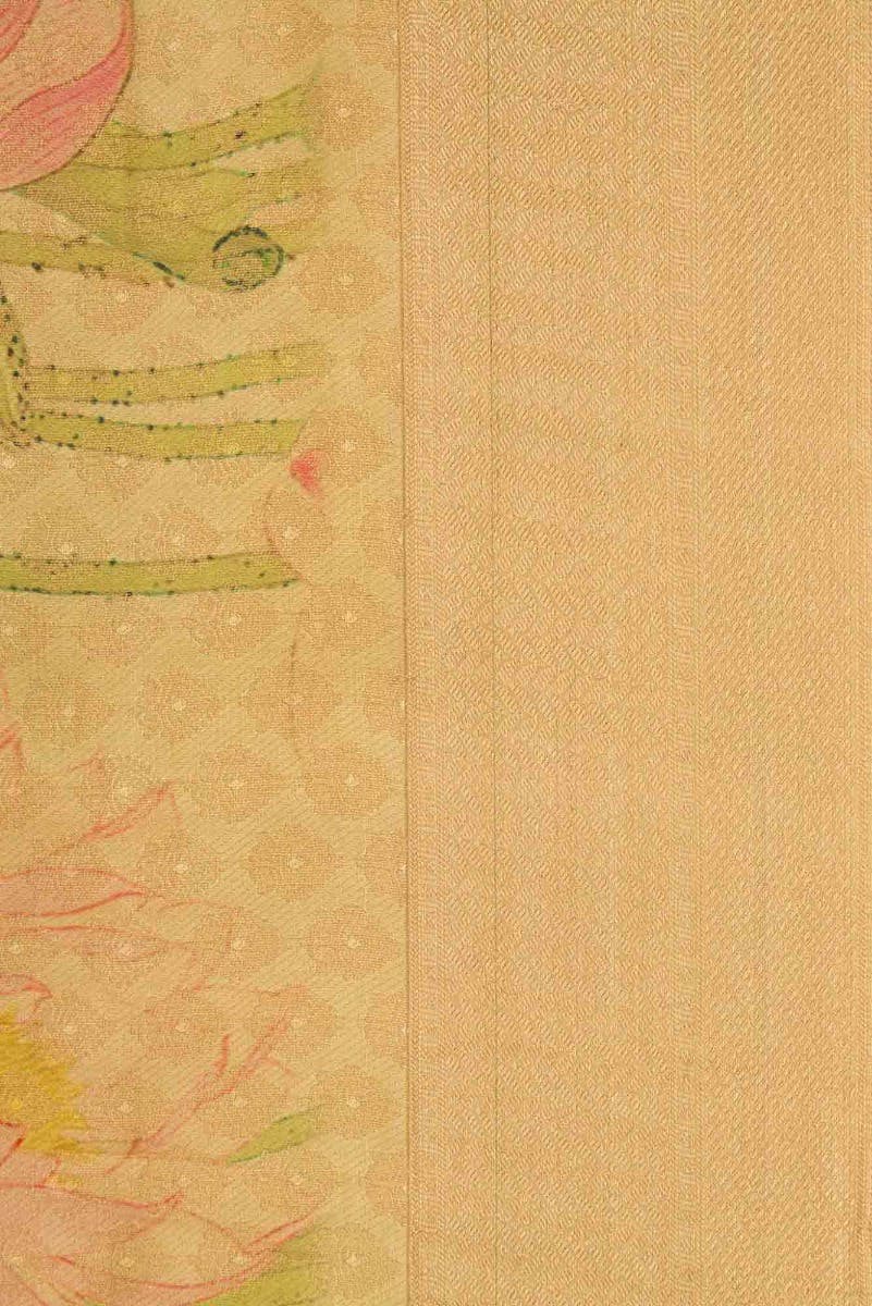 Gold Dual Tone Banarasi Silk Saree