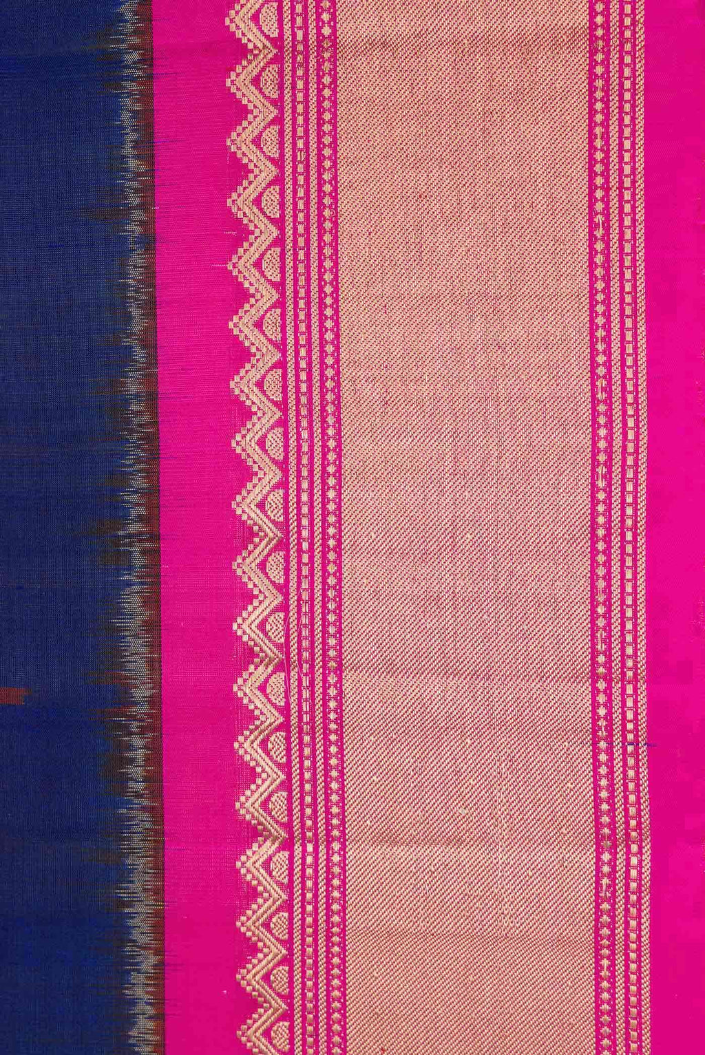 Navy Blue Dual Tone Soft Silk Saree